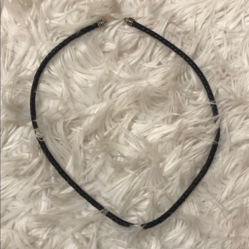 Leather rope necklace